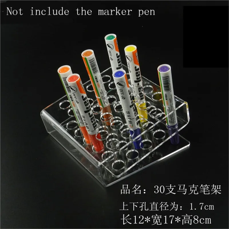 

Acrylic 30 50position Pen holder for Marker Pen Display Multi-Functional Exhibition Stand Jewelry Display Holder Shelf