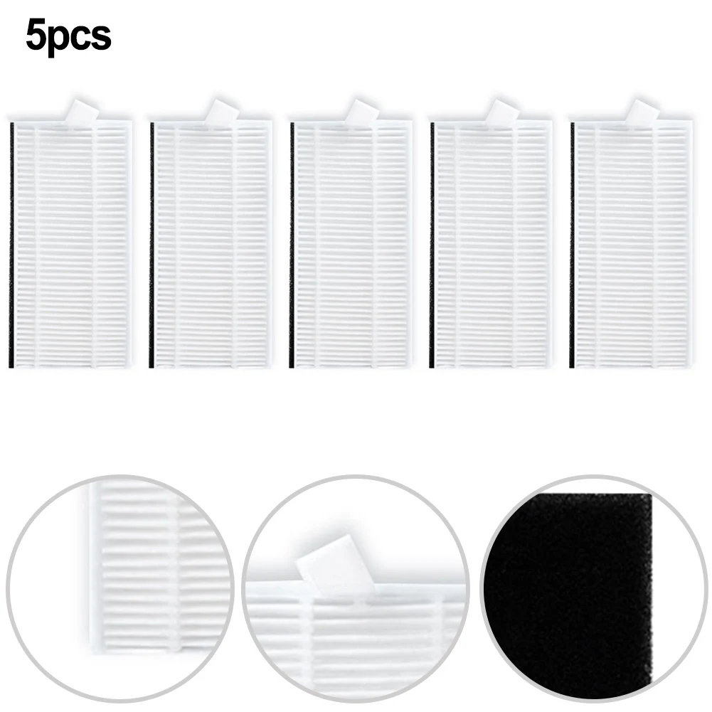 

5pcs Filters For Cecotec Conga Flash Connected Titanium Vacuum Cleaner Replacement Parts Accessories Filter Household Cleaning