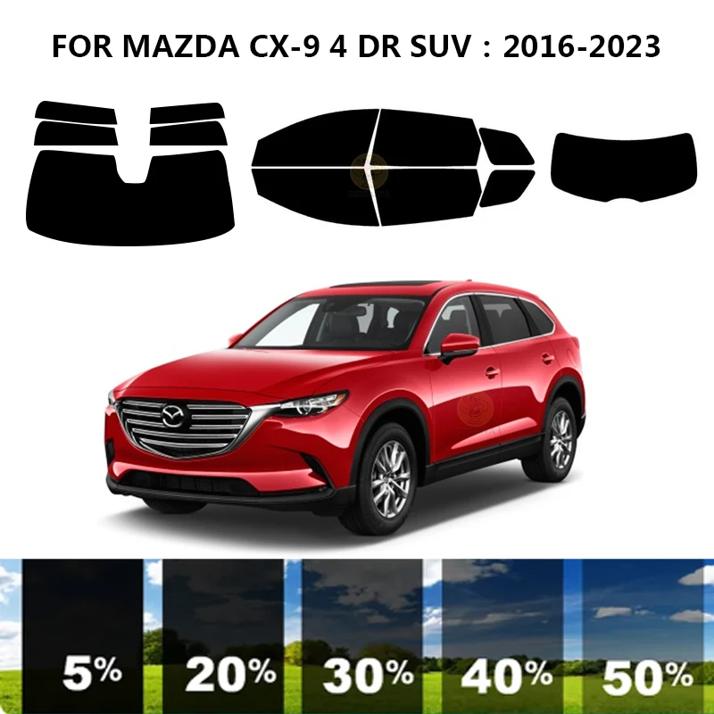 

Нанокерамическая Автомобильная УФ-пленка Precut для окон, автомобильная пленка для окон для MAZDA CX-9 4 DR SUV 2016-2023