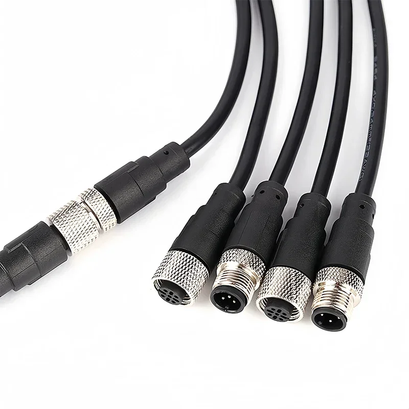 2-метровый разъем датчика M12 водонепроницаемая кабельная вилка Mal &amp Female