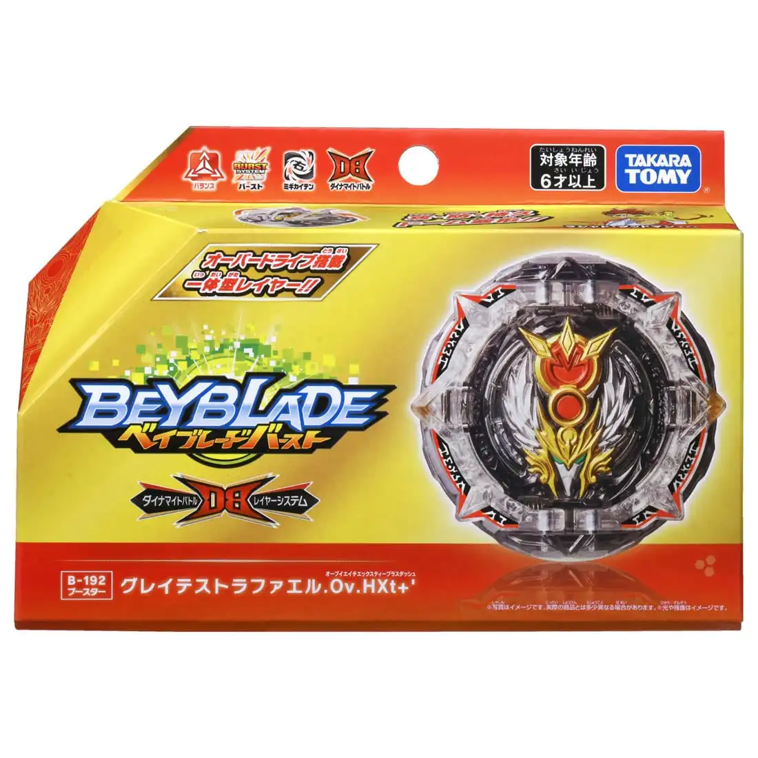 Оригинальный TAKARA TOMY DB Beyblade B-192 Greatest Рафаэль. Ov.HXt + Burst в наличии |