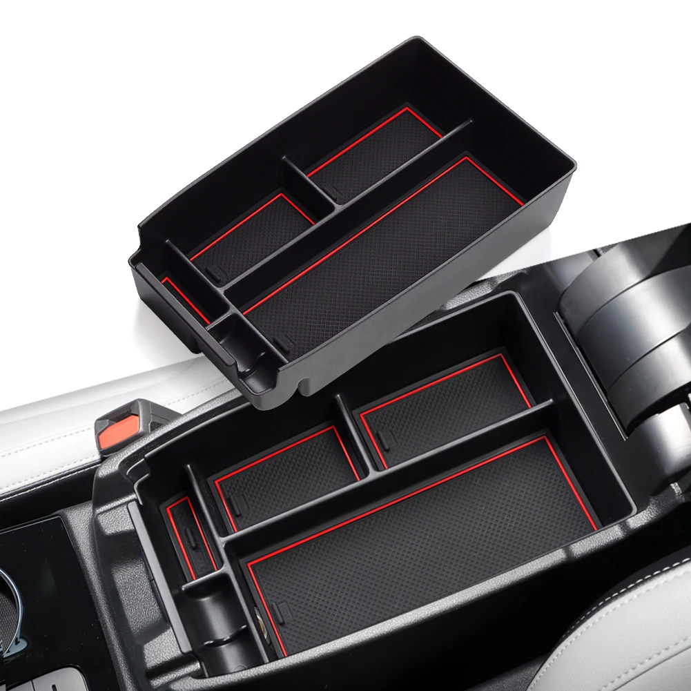 

Smabee for Ford Focus 2019 2020 Car Armrest Storage Box Interior Accessories Central Console Tidying Car Organizers Container