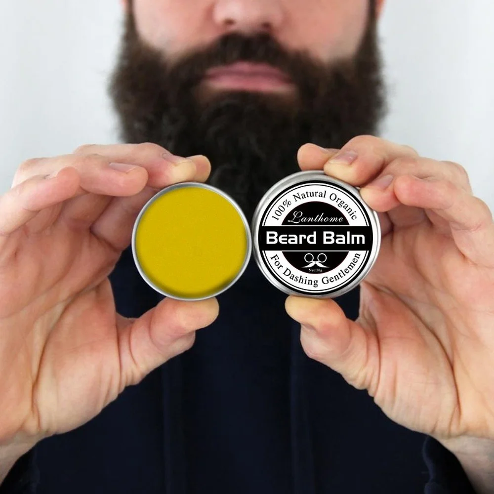 

100% Natural Organic Beard Balm Facial Hair Smoothing Nourishing Beard Style Private Label
