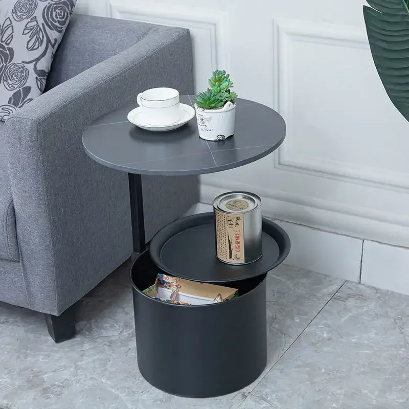 Современный новый многофункциональный двухслойный простой угловой столик для