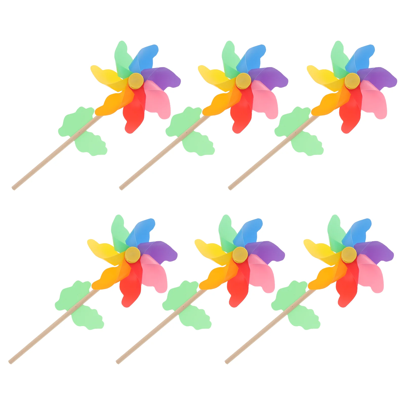 

Pinwheels Garden Pinwheel Windmill Wind Rainbow Party Windmills Flower Yardwooden Stick Outdoor Lawntoddler Stakes Kids