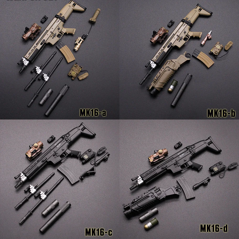 

Mini Times Toys 1/6 Soldier MK16 Weapon Gun Assault rifle Model Accessories Fit 12'' Action Figure Toy In Stock