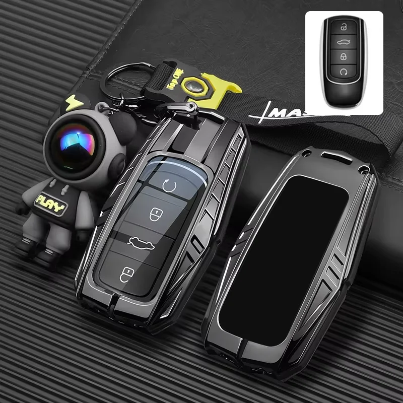 

Цинковый сплав для Chery Omoda 5 C5 Tigo 7 8 Pro Max Tigo 7 8 Plus Arrizo 5 Plus Remore Чехол для автомобильного ключа Брелок Аксессуары