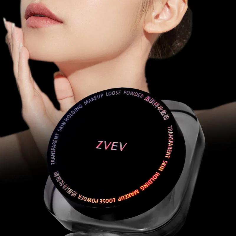 7 г ZVEV рассыпчатая фиксирующая пудра розового цвета с блестящей пудрой для