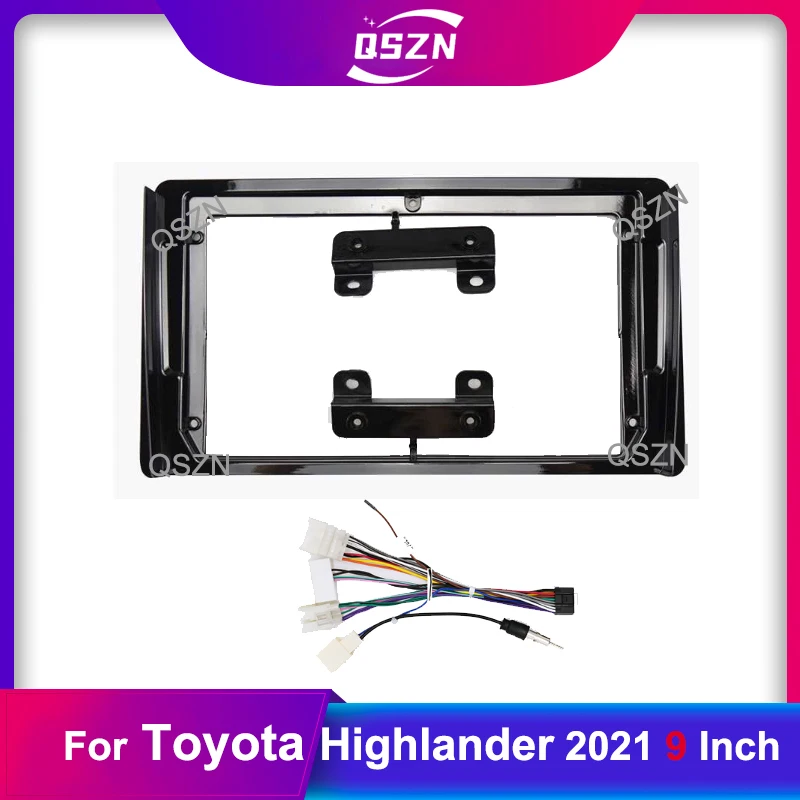 Панель для автомагнитолы 9 дюймов 2 Din Toyota Highlander 2021