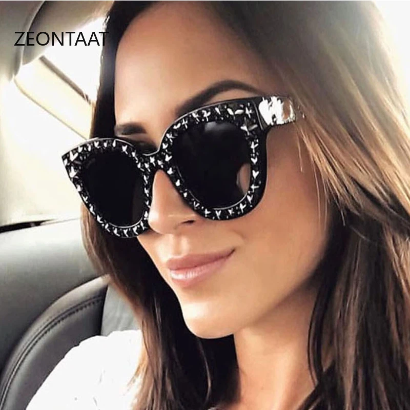 Солнцезащитные очки кошачий глаз женские милые пикантные ретро-очки большого