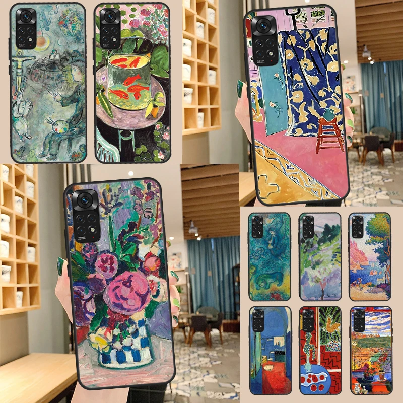 Matisse Oil Painting For Redmi Note 10 Pro Case For Redmi Note 9 8 11 Pro 11S 10S 9S 8T 9A 10A 10C Phone Cover