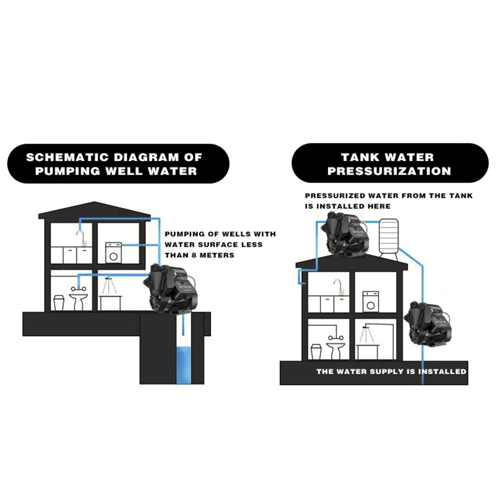 DONGMU DM-D2 Бустерный насос для домашнего использования полностью автоматический 220