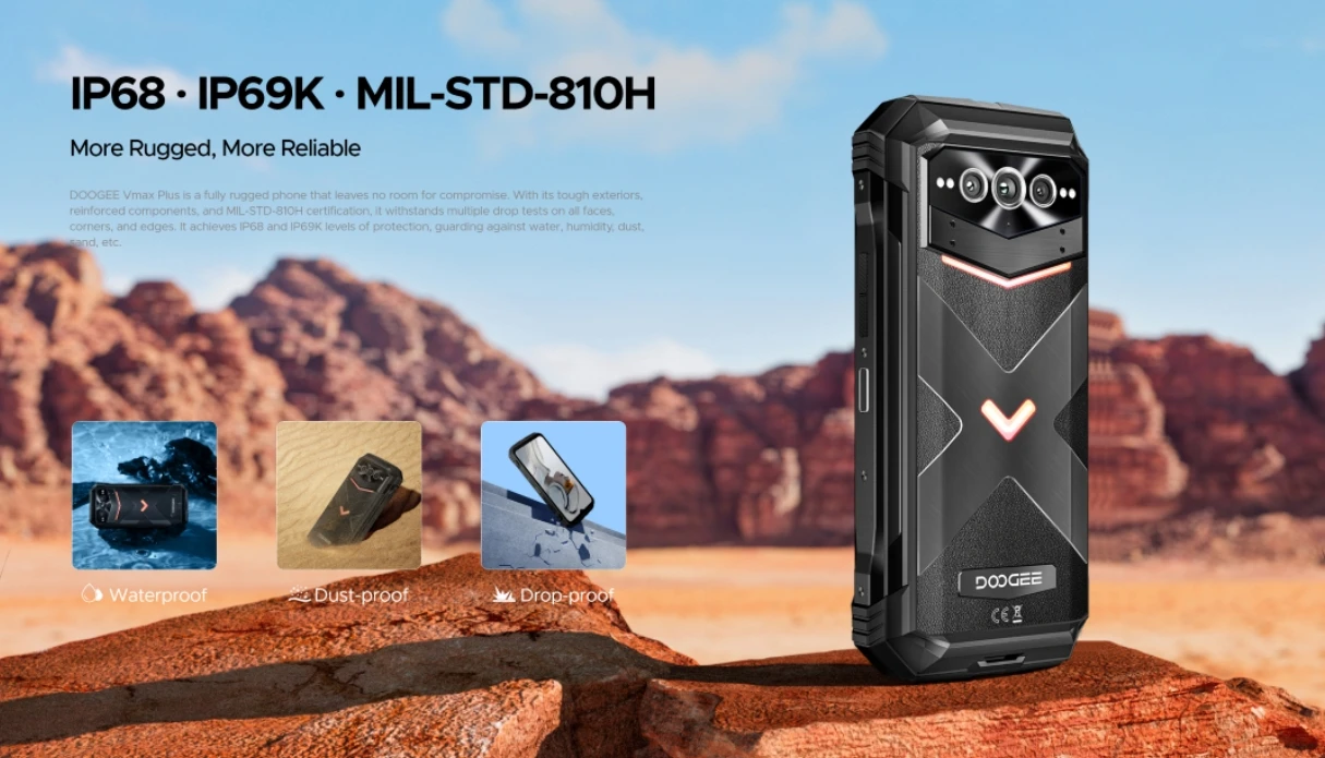 DOOGEE V MAX PLUS смартфон с 5 5-дюймовым дисплеем 16 ГБ ОЗУ 2025 Гб ПЗУ