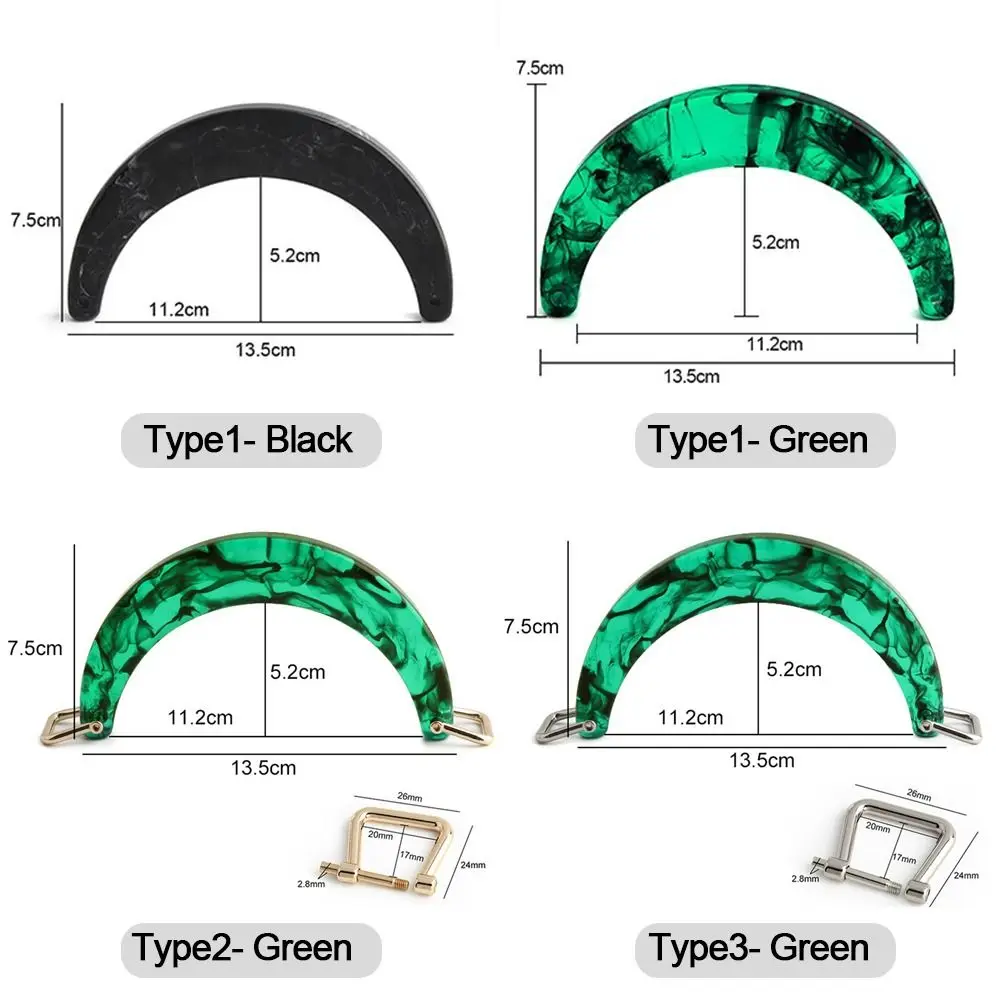 U-образная ручка для сумки-тоут полукруглая сумки без перфорации сменная ручной