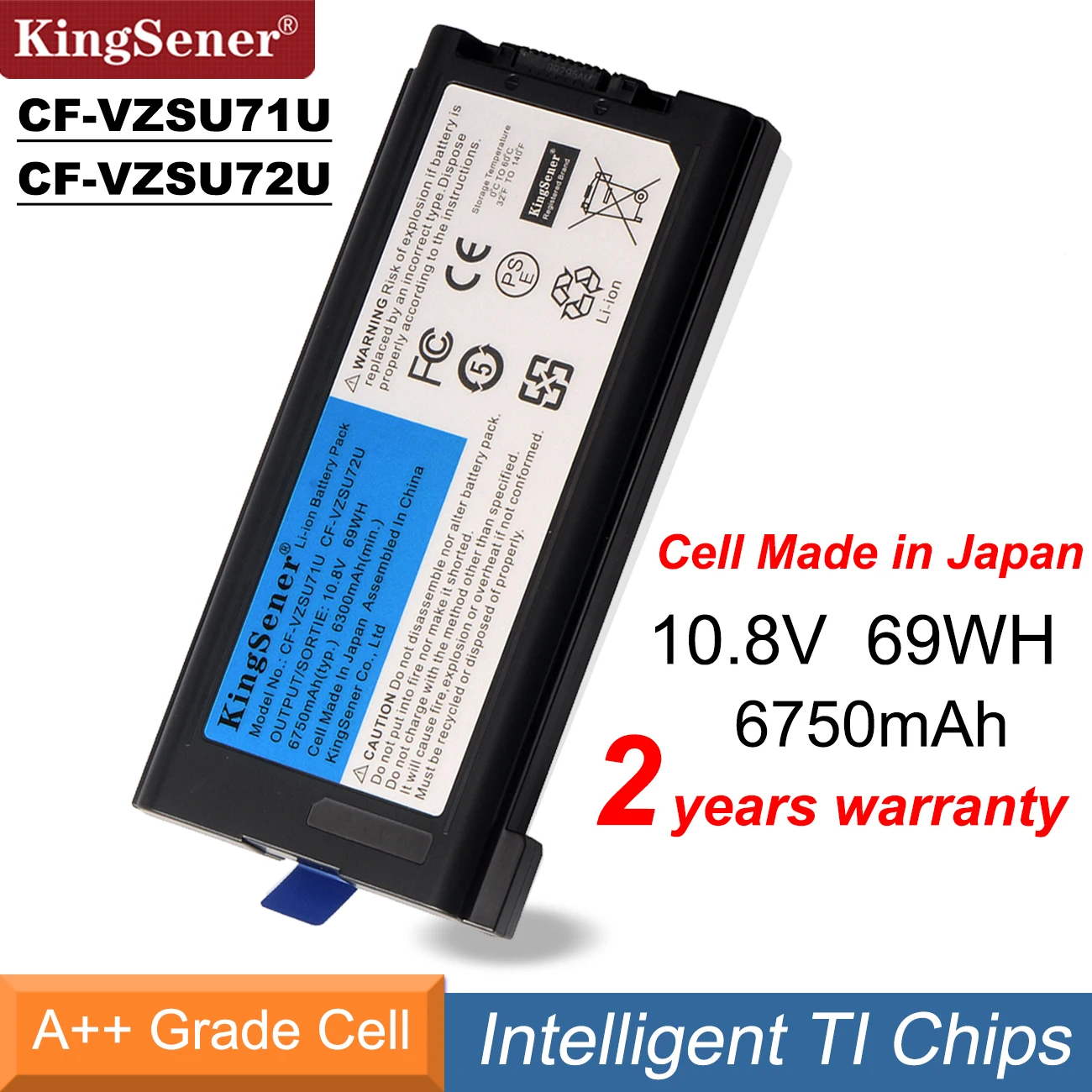 Kingsener-bateria Portátil para Panasonic Toughbook Cf-vzsu72u Cf-vzsu71u Cf30 Cf-31 Cf53 Cf-vzsu46ur Cf-vzsu46u 10.8v 6750mah