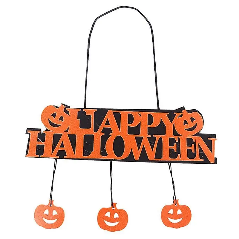 

HAPPY HALLOWEEN Hanging Hangtag Halloween Doorplate party Decoration Window Door Decoration Halloween Pumpkin Hanging Strips