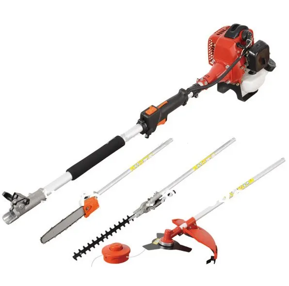 

5 in 1 bush cutter String Trimmer Long Pole Saw 25.4cc Hedge Trimmer