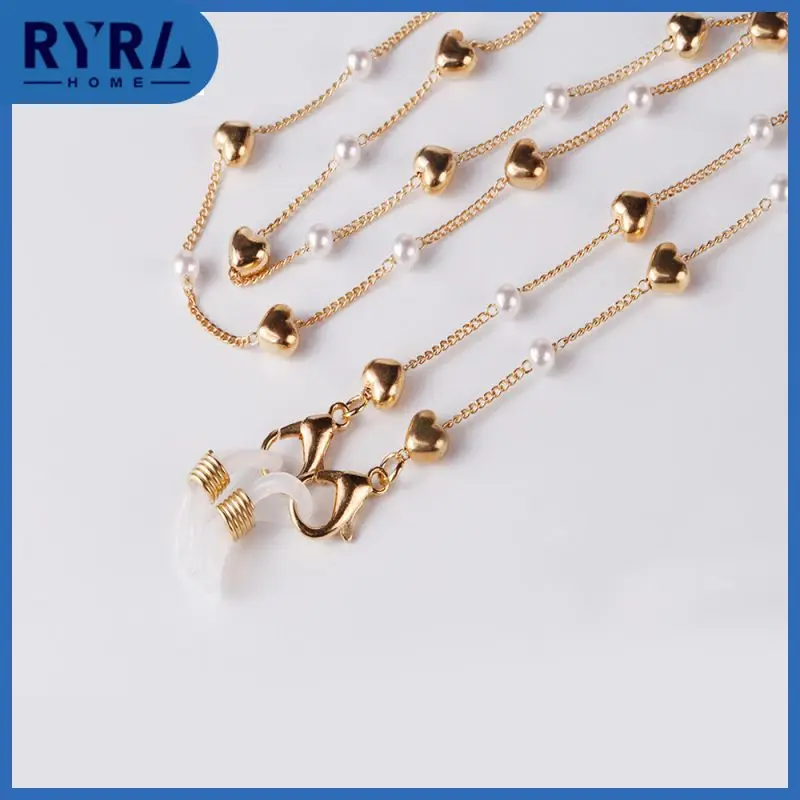 

Fashion Eyeglasses Chain Mask Strap Pearl Beaded Women Necklace Glasses Ear Hanging Rope Adjustable Sunglasses Accessory