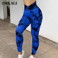 Женские спортивные легинсы OMKAGI Tie Dye#2