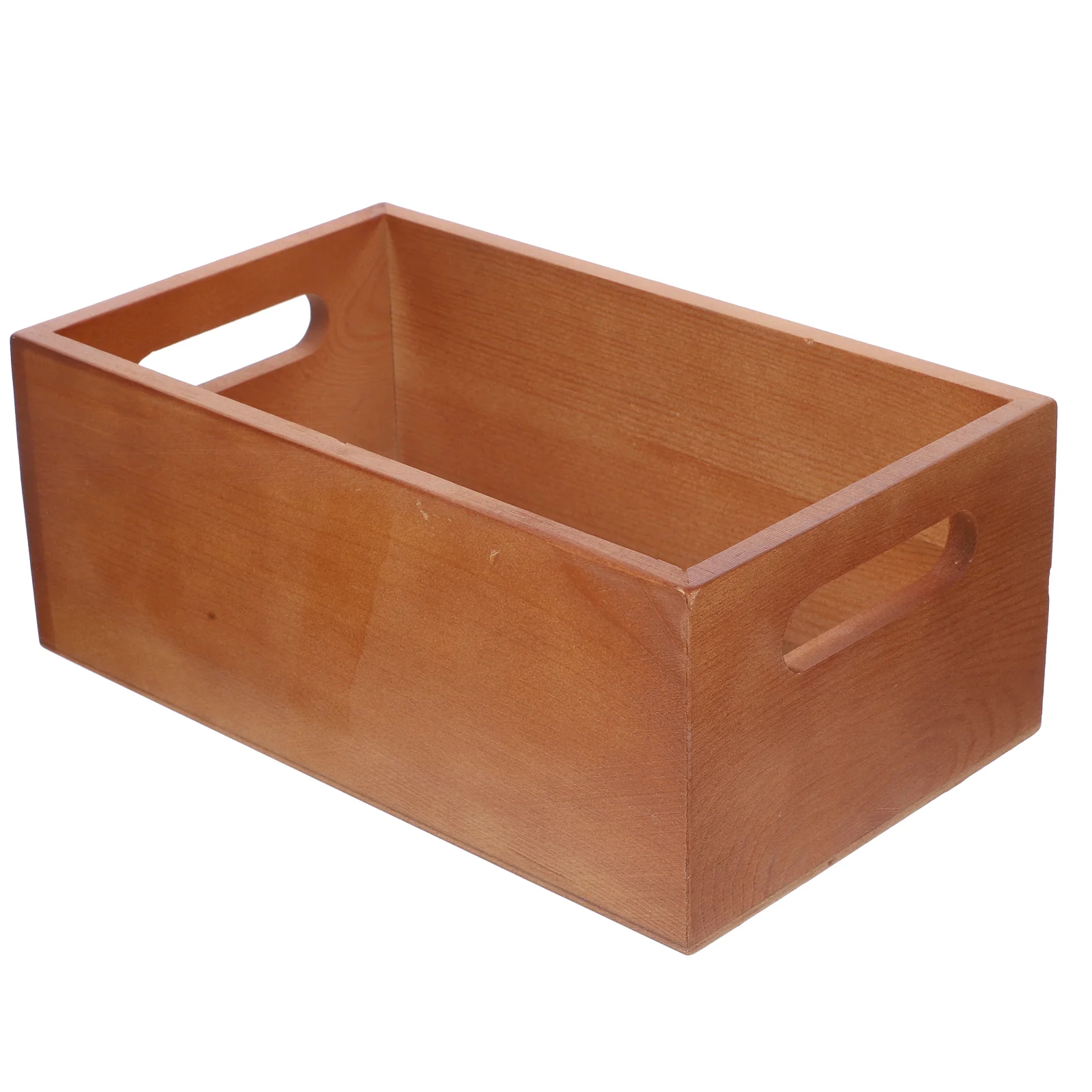 

Wooden Display Box Rustic Square Wood Box Craft Organizer Desktop Storage Box