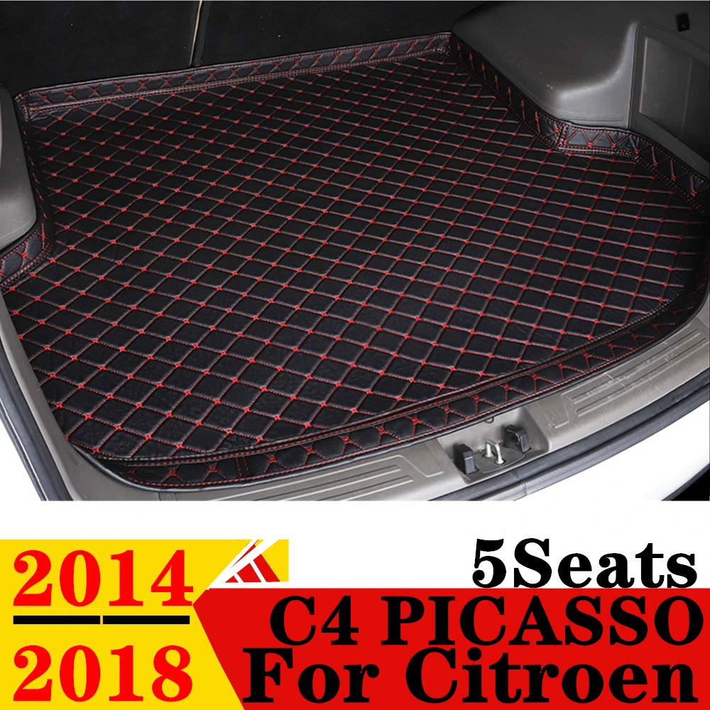 

Car Trunk Mat For Citroen C4 PICASSO 5Seats 14-18 All Weather XPE High Side Rear Cargo Cover Carpet Liner Tail Boot Luggage Pad