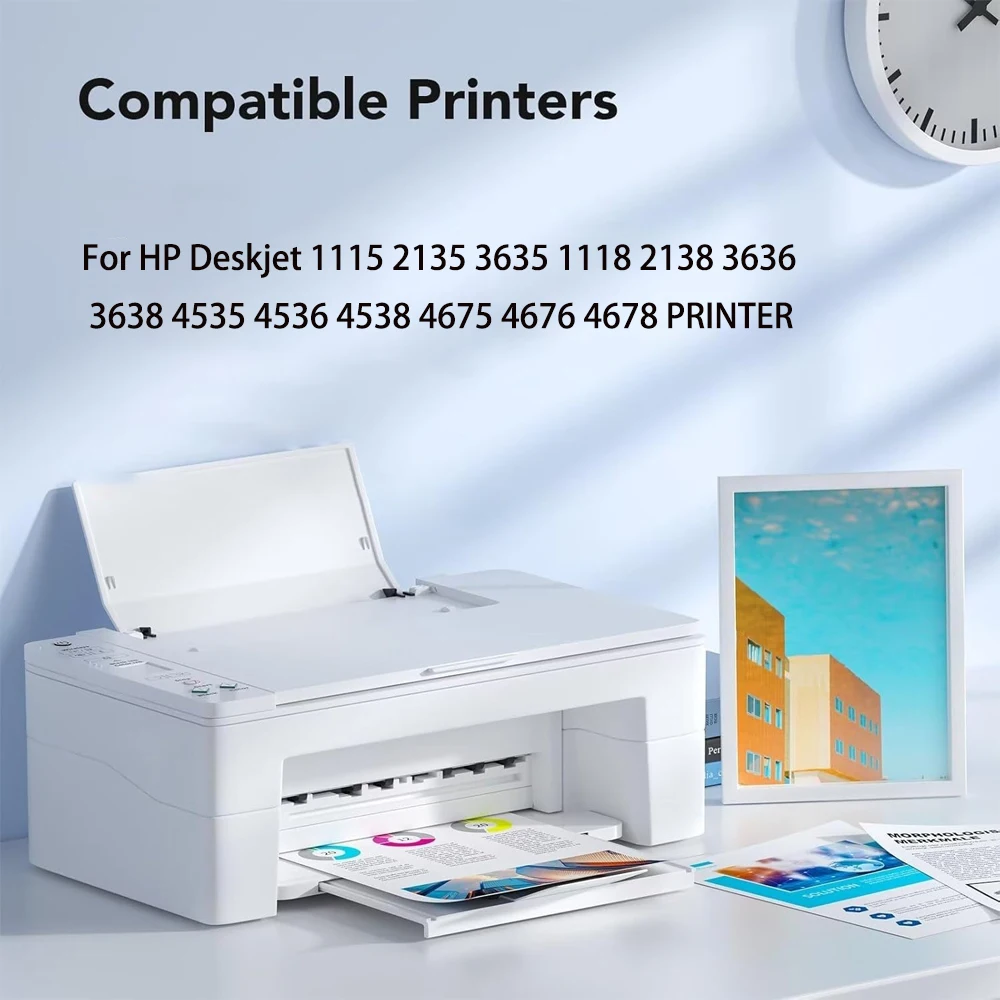 Фото Чернильный картридж Einkshop 664XL, совместимый с принтерами HP 664 HP664 Deskjet 1115 2135 2675 3635 3775 4536 4538 5075 5275 №1