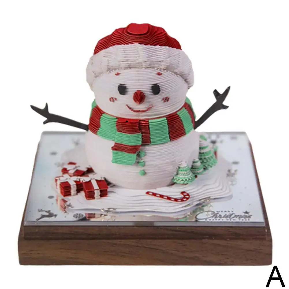 

Настольный календарь 2025 Рождественский дом 3D бумажный