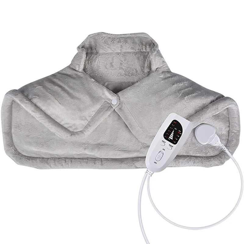 

Электрическая грелка, 6 уровней, моющееся одеяло, горячий компрессор, шаль для спины, плеч, шеи, талии, снятие боли, европейская вилка