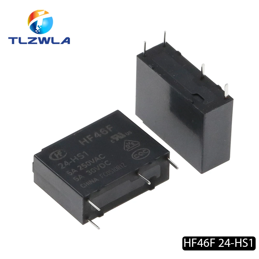

10 шт. силовые реле 30 В постоянного тока HF46F-005-HS1 HF46F-012-HS1 HF46F-024-HS1 5-HS1 12-HS1 24-HS1 5A 250 В переменного тока 4 контакта 5 В 12 В 24 В постоянного тока