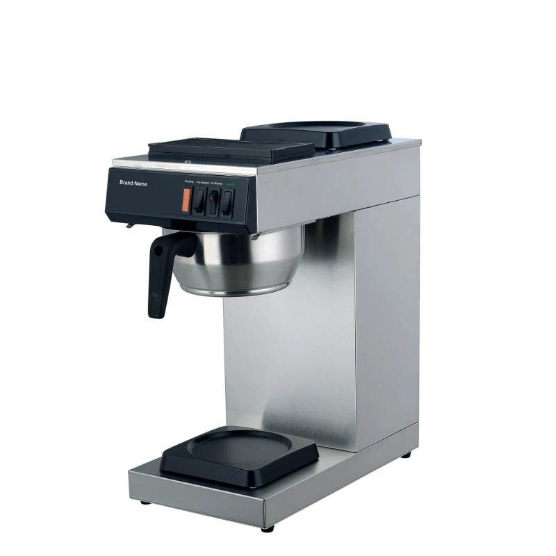 

Кофемашина из нержавеющей стали с простым управлением, автоматическая Коммерческая капельная Кофеварка, кофемашина для ресторана