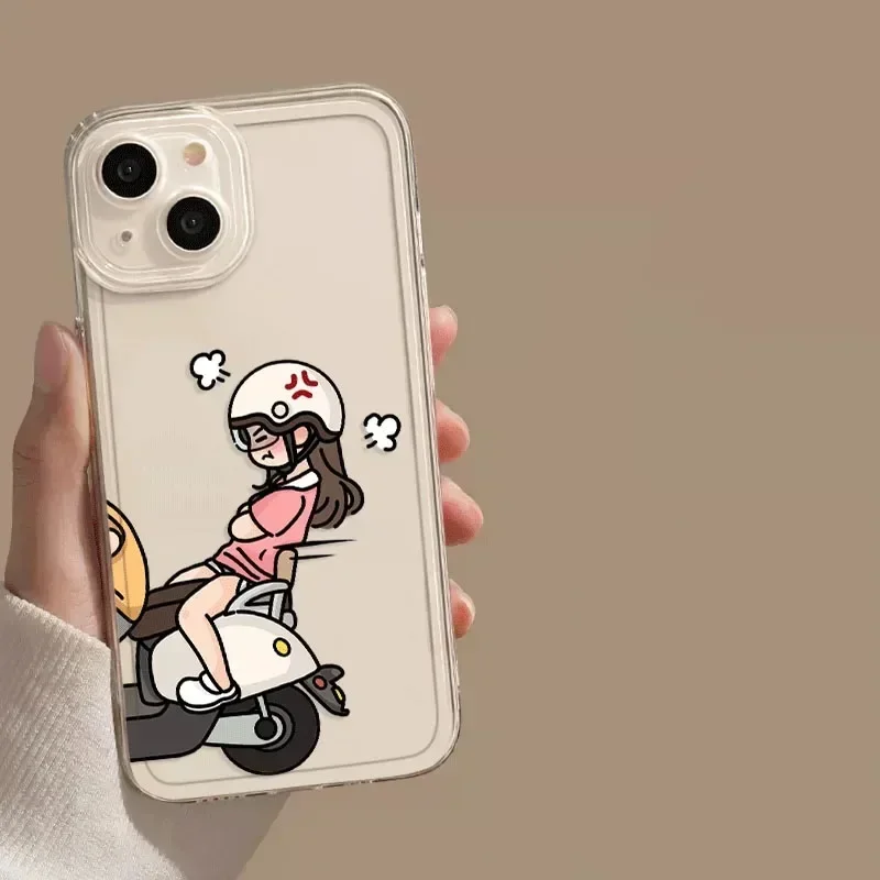 Забавный чехол для телефона с мотоциклетной парой Samsung Galaxy S22 S23 S24 Ultra Plus Cover S22+ S24+