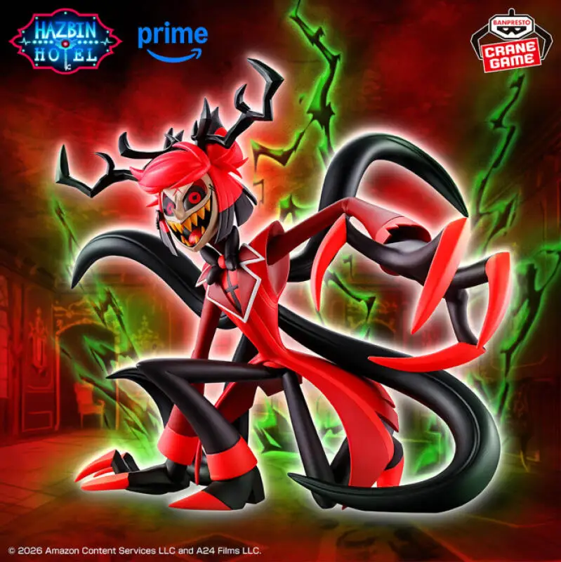 Фото В наличии Оригинальные фигурки Bandai Banpresto Hazbin Hotel: Радио-демон Аластор, аниме-фигурки, модели, украшения, коллекционные подарки, игрушки №2