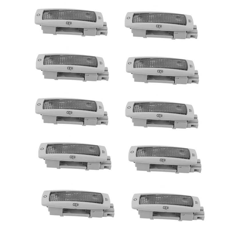 

10X Car After Reading Map Dome Light 3B0947291 B For Volkswagen Golf Passat Tiguan Caddy Skoda Gray
