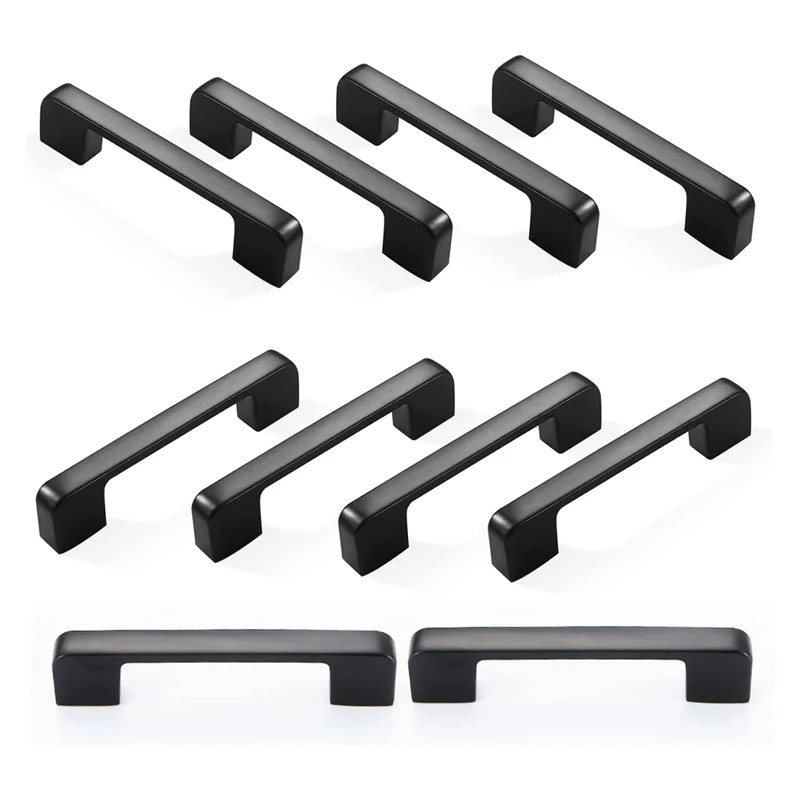 

Ручки черные для мебели, шкафов и ящиков, 10 шт.