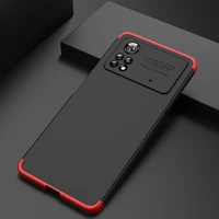 keysion 3in1 case for poco x4 pro case 360 degree full protection shockproof hard matte back cover for poco x3 nfc m3 pro c3 f3