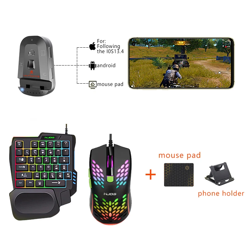 M2 геймпад PUBG мобильный контроллер Bluetooth игровая клавиатура мышь конвертер для