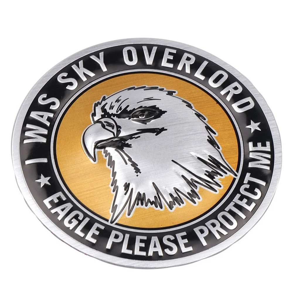 Автомобильный Стайлинг Тигр Лев Орел голова Наклейка 3D металлический автомобиль