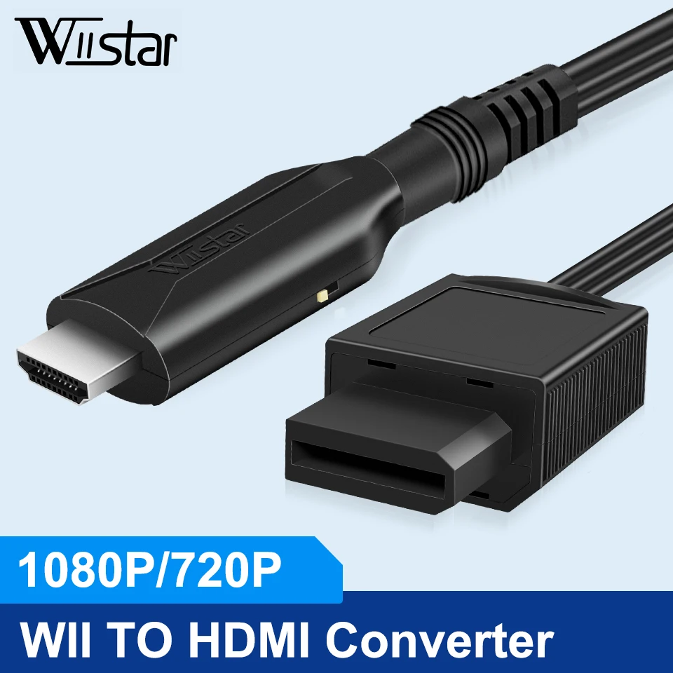 WII to HDMI -Compatible Converter Cable WII2HDMI For HDTV Monitor Display Wii to HDMI Adapter HD 720P/1080P