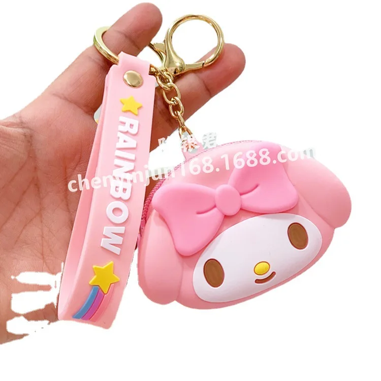 Sanrio Hellokitty Mymelody Cinnamoroll Purin симпатичная сумка для наушников силиконовый
