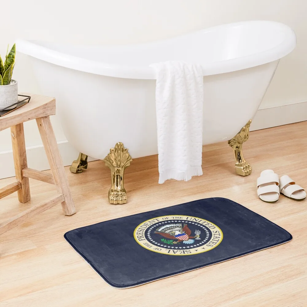 

Seal Of The President Of USA Camper Carpet Bathroom Entrance Doormat Bath Indoor Floor Rugs Absorbent Mat Anti-slip Kitchen Rug