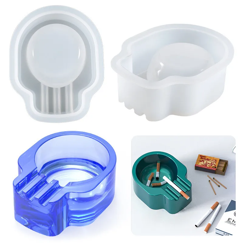 

Gypsum Ashtray Round Storage Box Silicone Mold DIY Crystal Epoxy Resin Mold
