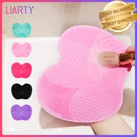 makeup brushes scrubber pad silicone brush cleaning pad foundation brush washing pad cosmetic eyebrow brush wash mat hand tool