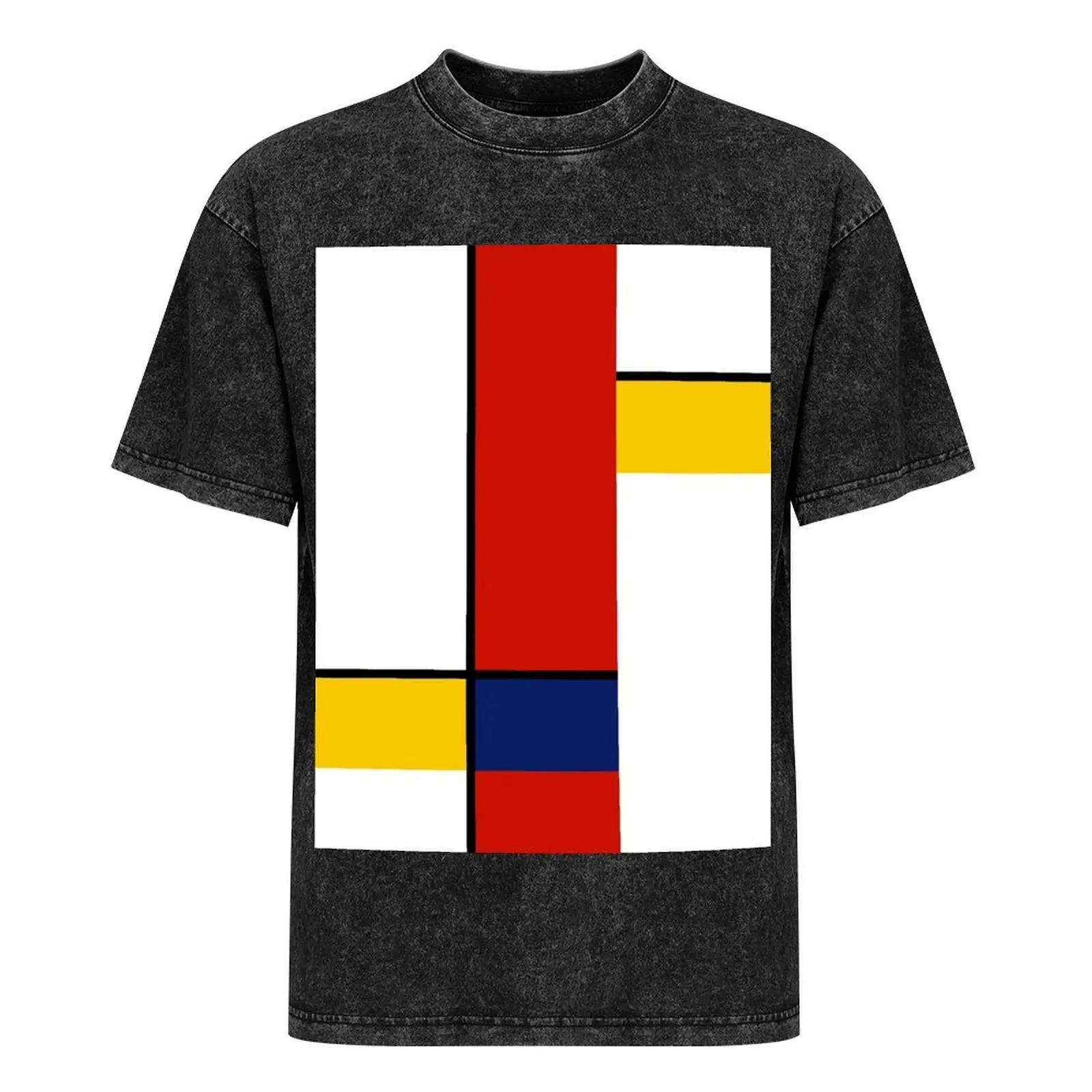 Футболка в стиле Мондриана с абстрактным искусством заготовки топы рубашки