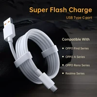 oppo 65w supervooc cable reno 7 pro 5g 6 5 4 3 find x3 x2 x n f19 a74 vooc fast charging kabel usb tipo c carga rapida 1m 2m