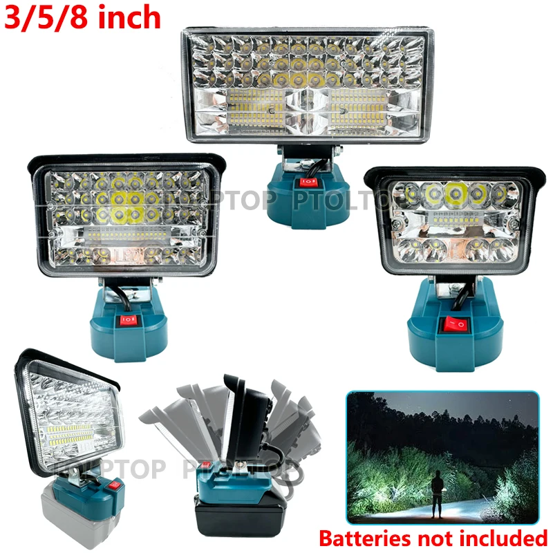 3/5/8-дюймовый беспроводной фонарик для Makita 18 В BL1430 BL1830 литий-ионный аккумулятор