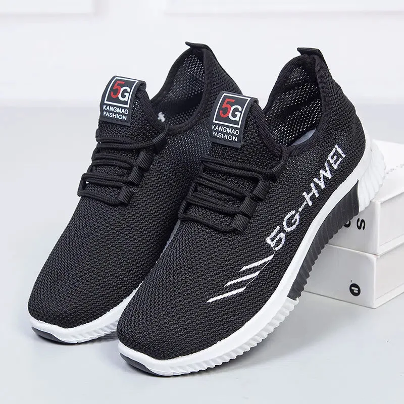 Casual Sneakers Women's Fashion Korean Style Shoes Trendy Breathable Running Shoes