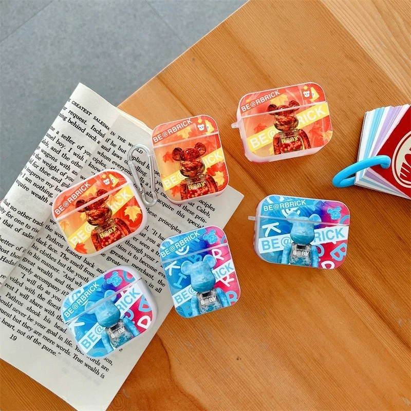 

Fashion Colorful Bear AirPods 3 Case Apple AirPods 2 Case Cover AirPods Pro Case IPhone Earphone Accessories Air Pod Case