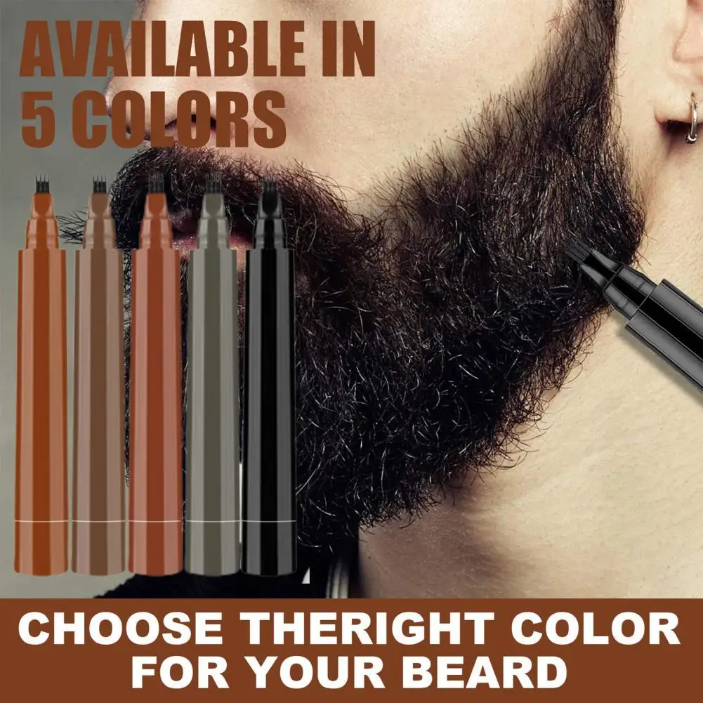 2Pcs/Set Multi-Use Eyebrows Moustache Hair Filling Applicator Beard Enhancer Multi-Color  Multi-Purpose