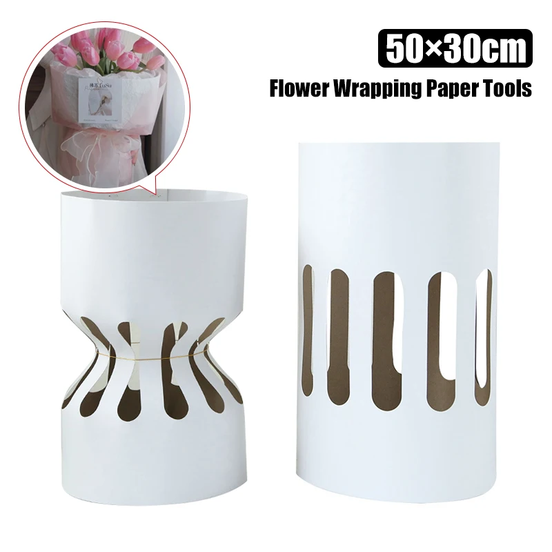 

10pcs Round Bouquet Stereotype Kraft Paper Flowers Rose Package Lining Flower Cardstock Wrapping Paper Flower Shop Material Tool