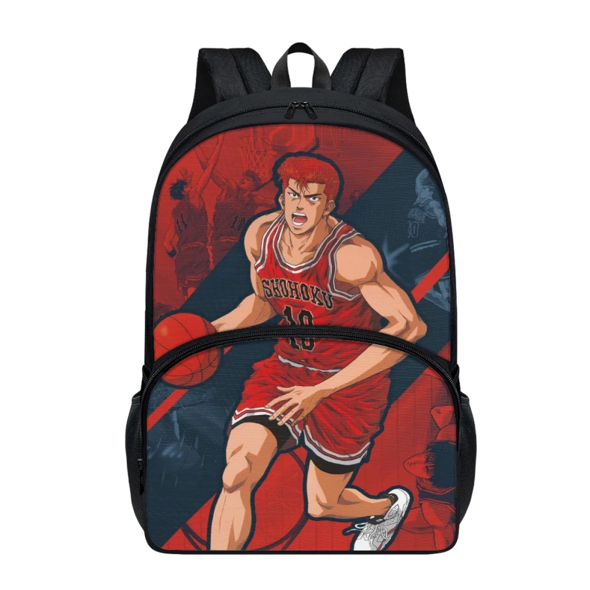 

FORUDESIGNS Hot Blood Anime Basketball Designs Bookbags Students New 17 Inch Schoolbags Versatile Practical Book Bags